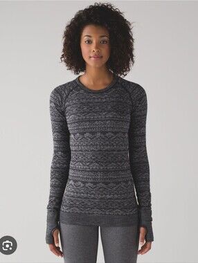 Lululemon Rest Less Pullover Heathered Black